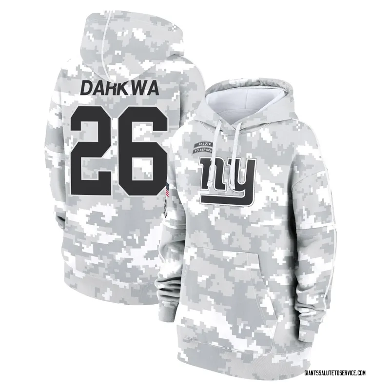 Women's Orleans Darkwa New York Giants Camo Arctic 2024 Salute to Service Club Fleece Pullover Hoodie