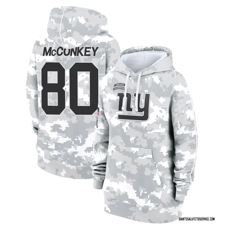 Women's Phil McConkey New York Giants Camo Arctic 2024 Salute to Service Club Fleece Pullover Hoodie