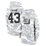Women's Raheem Layne New York Giants Camo Arctic 2024 Salute to Service Club Fleece Pullover Hoodie