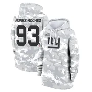 Women's Rakeem Nunez-Roches New York Giants Camo Arctic 2024 Salute to Service Club Fleece Pullover Hoodie