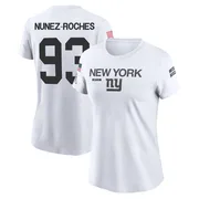 Women's Rakeem Nunez-Roches New York Giants Legend White 2024 Salute to Service Performance T-Shirt