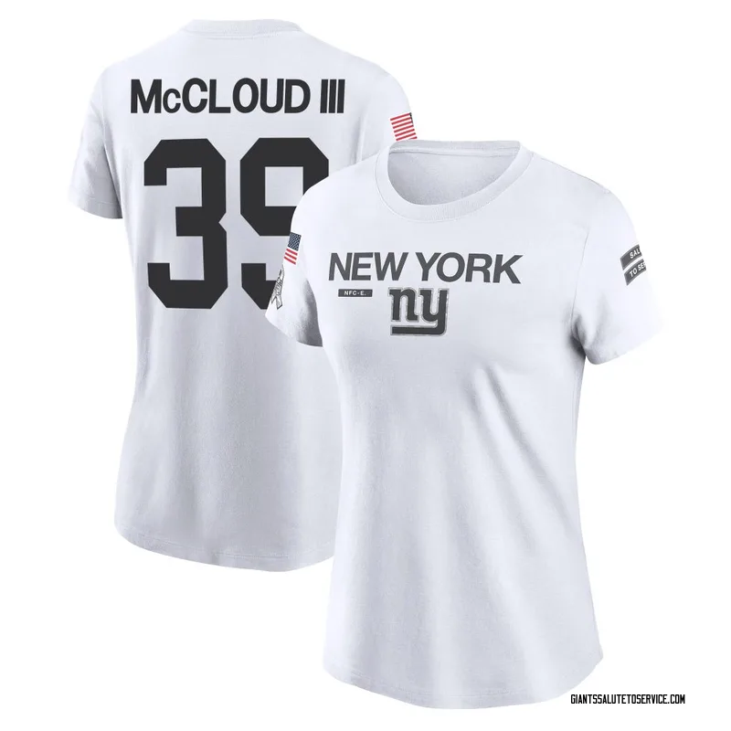Women's Ray-Ray McCloud III New York Giants Legend White 2024 Salute to Service Performance T-Shirt