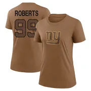 Women's Sam Roberts New York Giants Legend Brown 2023 Salute To Service Performance T-Shirt