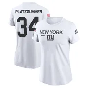 Women's Sandro Platzgummer New York Giants Legend White 2024 Salute to Service Performance T-Shirt