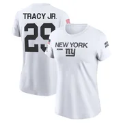 Women's Tyrone Tracy Jr. New York Giants Legend White 2024 Salute to Service Performance T-Shirt