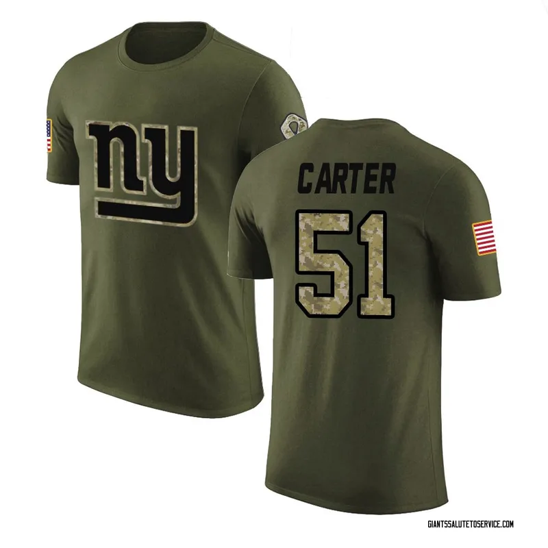Youth Abdul Carter New York Giants Legend Olive Salute to Service T-Shirt