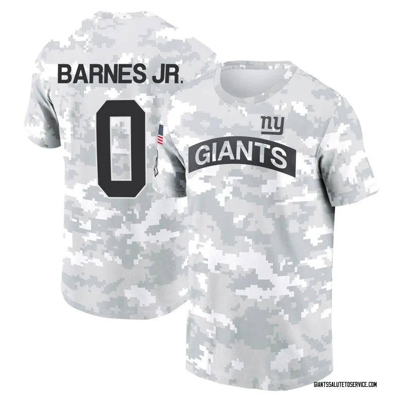 Youth Anquin Barnes Jr. New York Giants Camo Arctic 2024 Salute to Service Performance T-Shirt