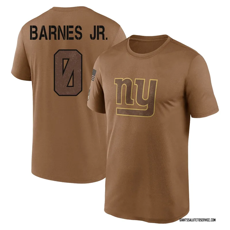 Youth Anquin Barnes Jr. New York Giants Legend Brown 2023 Salute To Service Performance T-Shirt