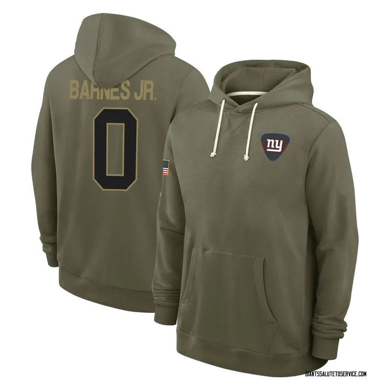 Youth Anquin Barnes Jr. New York Giants Olive 2025 Salute to Service Hoodie
