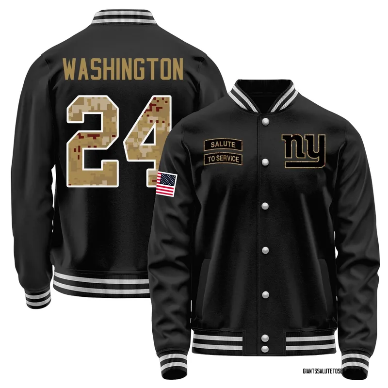 Youth Ar'Darius Washington New York Giants Black Salute to Service Sideline Performance Jacket