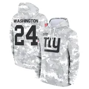 Youth Ar'Darius Washington New York Giants Camo Arctic 2024 Salute to Service Club Fleece Pullover Hoodie