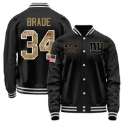 Youth Beau Brade New York Giants Black Salute to Service Sideline Performance Jacket