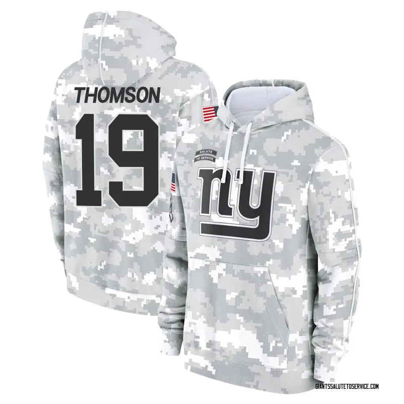 Youth Bobby Thomson New York Giants Camo Arctic 2024 Salute to Service Club Fleece Pullover Hoodie