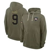 Youth Brad Wing New York Giants Olive 2025 Salute to Service Hoodie