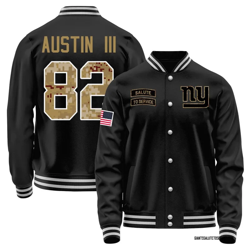 Youth Calvin Austin III New York Giants Black Salute to Service Sideline Performance Jacket