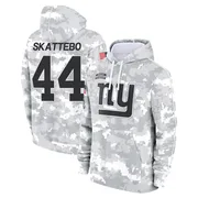 Youth Cam Skattebo New York Giants Camo Arctic 2024 Salute to Service Club Fleece Pullover Hoodie