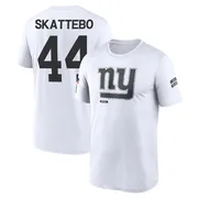 Youth Cam Skattebo New York Giants Legend White 2024 Salute to Service Performance T-Shirt