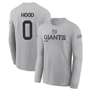 Youth Colton Hood New York Giants Gray 2024 Salute to Service Long Sleeve T-Shirt