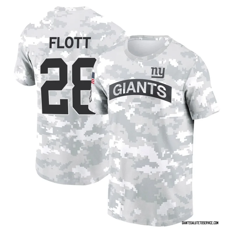 Youth Cor'Dale Flott New York Giants Camo Arctic 2024 Salute to Service Performance T-Shirt