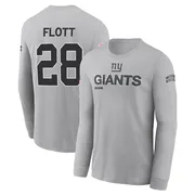 Youth Cor'Dale Flott New York Giants Gray 2024 Salute to Service Long Sleeve T-Shirt
