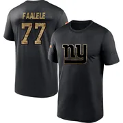 Youth Daniel Faalele New York Giants Black 2020 Salute To Service Performance T-Shirt