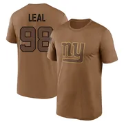 Youth DeMarvin Leal New York Giants Legend Brown 2023 Salute To Service Performance T-Shirt
