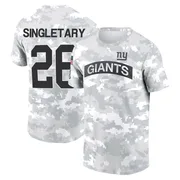 Youth Devin Singletary New York Giants Camo Arctic 2024 Salute to Service Performance T-Shirt
