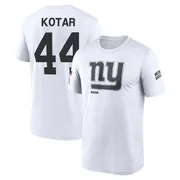 Youth Doug Kotar New York Giants Legend White 2024 Salute to Service Performance T-Shirt