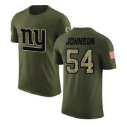 Youth Dyontae Johnson New York Giants Legend Olive Salute to Service T-Shirt