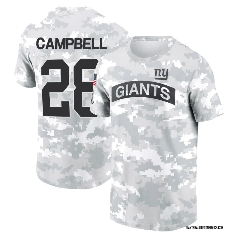 Youth Elijah Campbell New York Giants Camo Arctic 2024 Salute to Service Performance T-Shirt