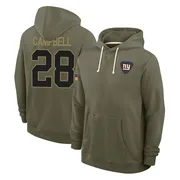 Youth Elijah Campbell New York Giants Olive 2025 Salute to Service Hoodie