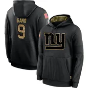 Youth Graham Gano New York Giants Black 2020 Salute to Service Sideline Performance Pullover Hoodie