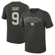 Youth Graham Gano New York Giants Green Dark/ 2025 Salute to Service Sideline Slub T-Shirt