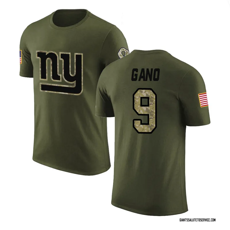 Youth Graham Gano New York Giants Legend Olive Salute to Service T-Shirt