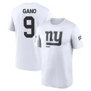 Youth Graham Gano New York Giants Legend White 2024 Salute to Service Performance T-Shirt