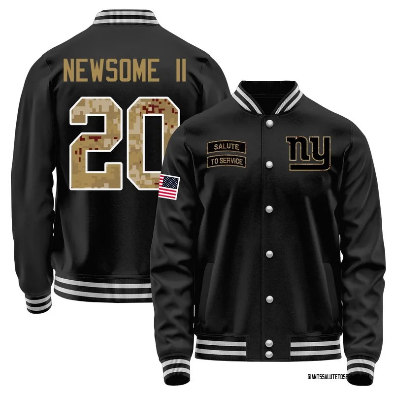 Youth Greg Newsome II New York Giants Black Salute to Service Sideline Performance Jacket