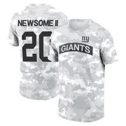 Youth Greg Newsome II New York Giants Camo Arctic 2024 Salute to Service Performance T-Shirt