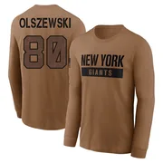 Youth Gunner Olszewski New York Giants Brown 2023 Salute To Service Long Sleeve T-Shirt
