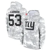 Youth Harry Carson New York Giants Camo Arctic 2024 Salute to Service Club Fleece Pullover Hoodie