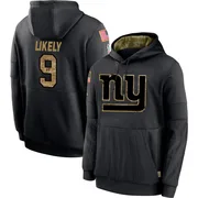 Youth Isaiah Likely New York Giants Black 2020 Salute to Service Sideline Performance Pullover Hoodie