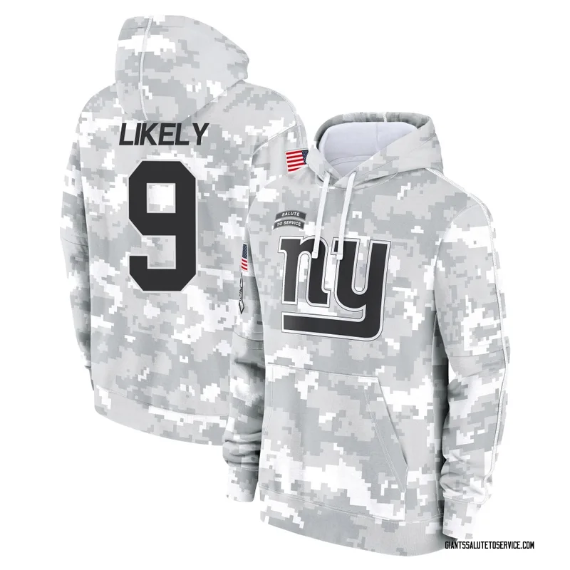 Youth Isaiah Likely New York Giants Camo Arctic 2024 Salute to Service Club Fleece Pullover Hoodie