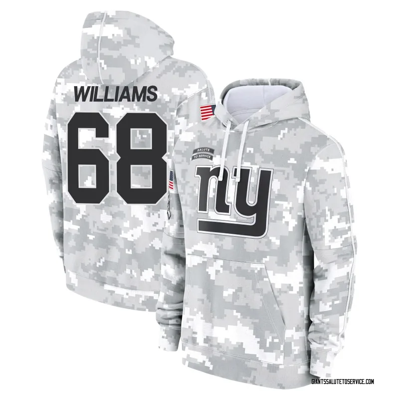 Youth Jaison Williams New York Giants Camo Arctic 2024 Salute to Service Club Fleece Pullover Hoodie