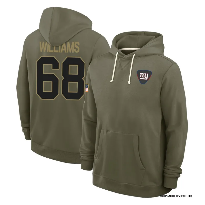 Youth Jaison Williams New York Giants Olive 2025 Salute to Service Hoodie
