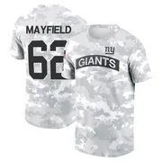 Youth Jalen Mayfield New York Giants Camo Arctic 2024 Salute to Service Performance T-Shirt