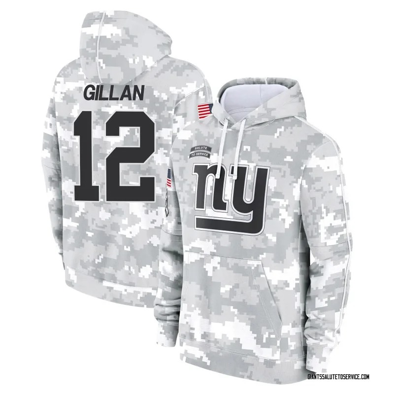 Youth Jamie Gillan New York Giants Camo Arctic 2024 Salute to Service Club Fleece Pullover Hoodie