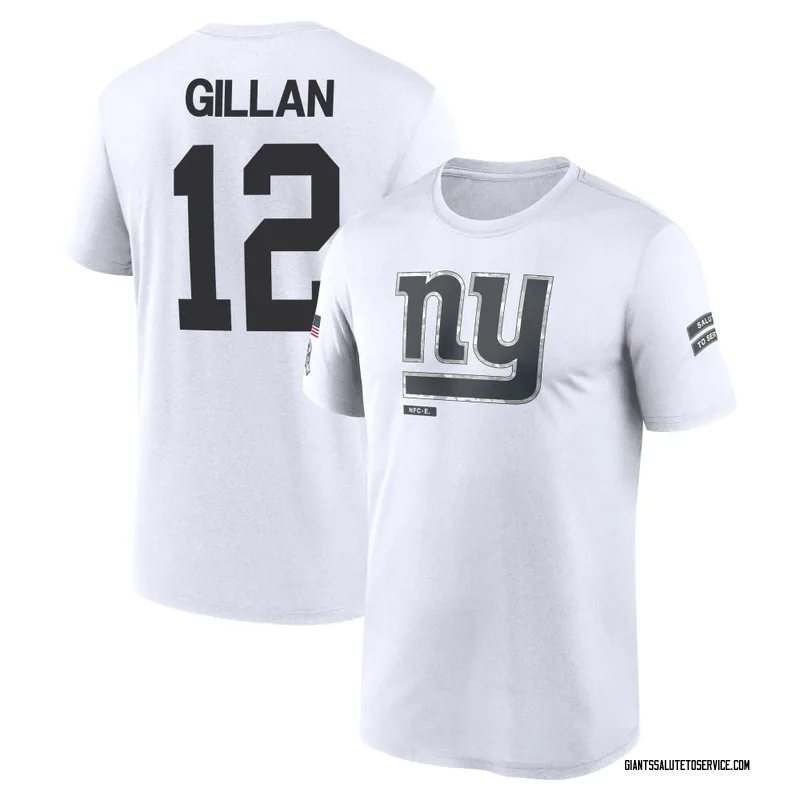 Youth Jamie Gillan New York Giants Legend White 2024 Salute to Service Performance T-Shirt
