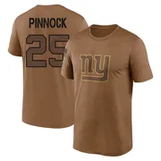 Youth Jason Pinnock New York Giants Legend Brown 2023 Salute To Service Performance T-Shirt