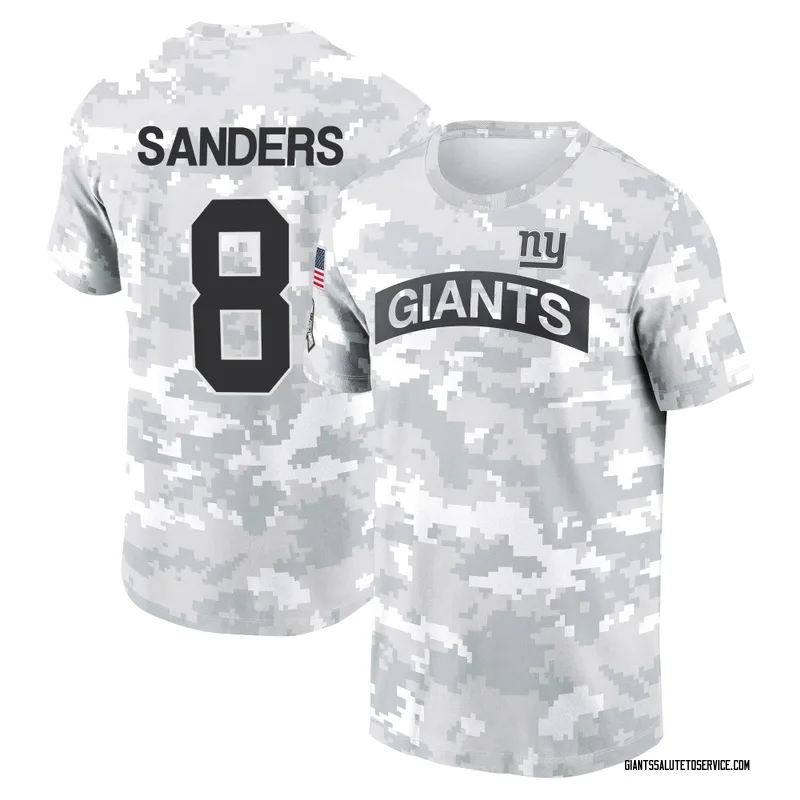 Youth Jason Sanders New York Giants Camo Arctic 2024 Salute to Service Performance T-Shirt