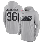 Youth Jeremiah Ledbetter New York Giants Gray 2024 Salute to Service Lightweight Performance Long Sleeve Hooded T-Shirt