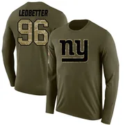 Youth Jeremiah Ledbetter New York Giants Legend Olive Salute to Service Sideline Long Sleeve T-Shirt